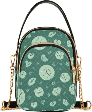 Crossbody Handbags for Women, Shoulder Bag Hobo Crossbody Handbag Casual Tote，Green Alarm Clock