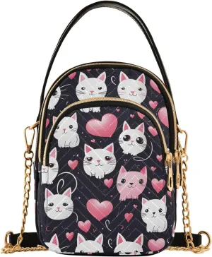 Crossbody Handbags for Women, Shoulder Bag Hobo Crossbody Handbag Casual Tote，Kitten with No Rules