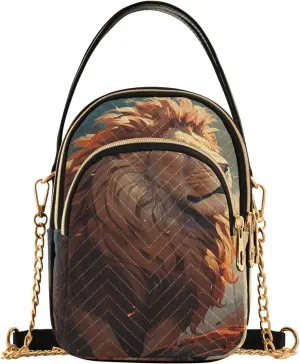 Crossbody Handbags for Women, Shoulder Bag Hobo Crossbody Handbag Casual Tote，Lion on The Cliff