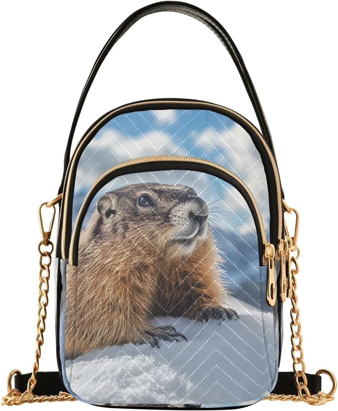 Crossbody Handbags for Women, Shoulder Bag Hobo Crossbody Handbag Casual Tote，Slope Rats Snow