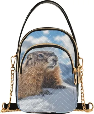 Crossbody Handbags for Women, Shoulder Bag Hobo Crossbody Handbag Casual Tote，Slope Rats Snow