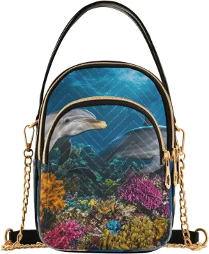 Crossbody Handbags for Women, Shoulder Bag Hobo Crossbody Handbag Casual Tote，Submarine Dolphin