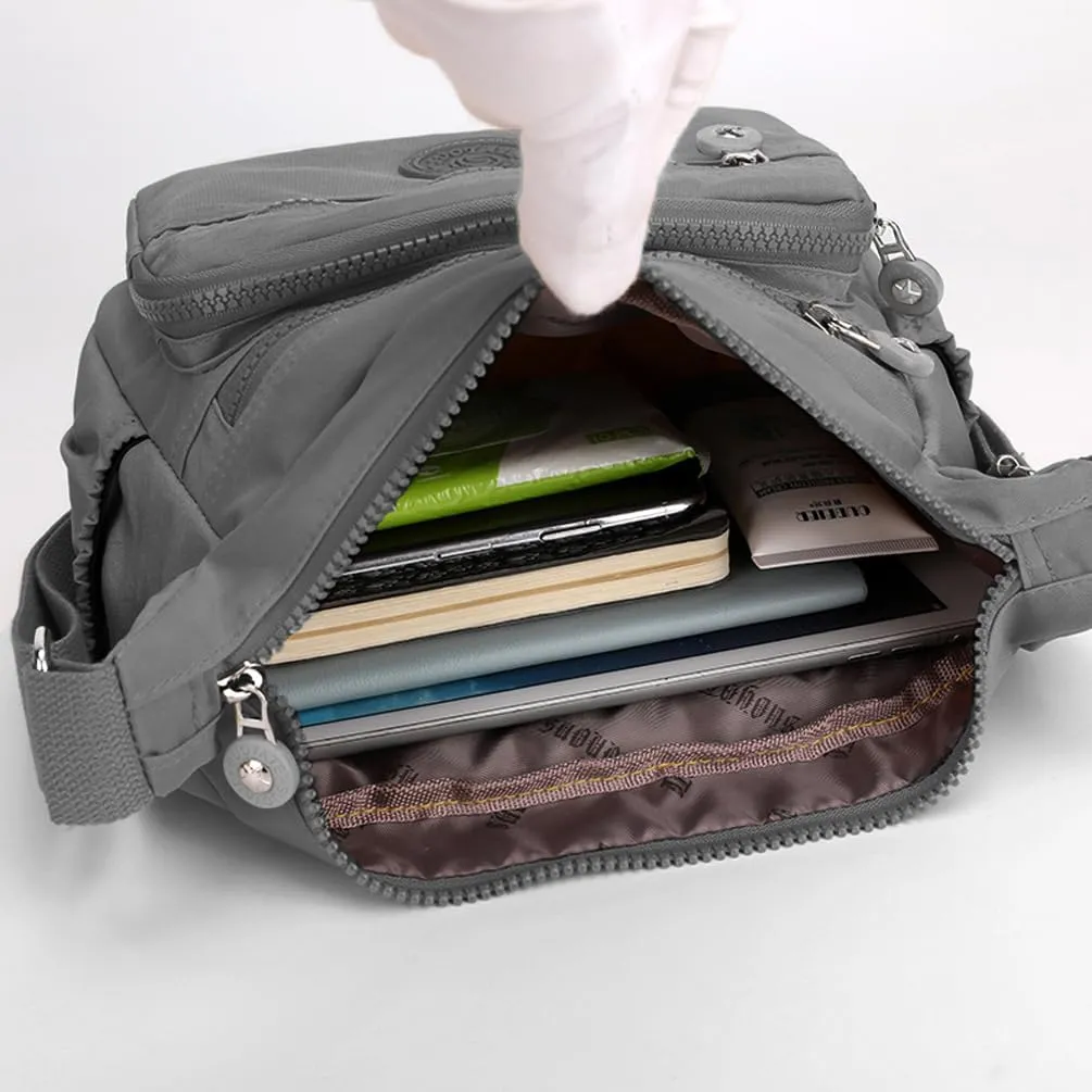 Crossbody Purses for Women Lightweight Shoulder Handbags Waterproof Nylon Travel Bag Ladies Pocketbooks