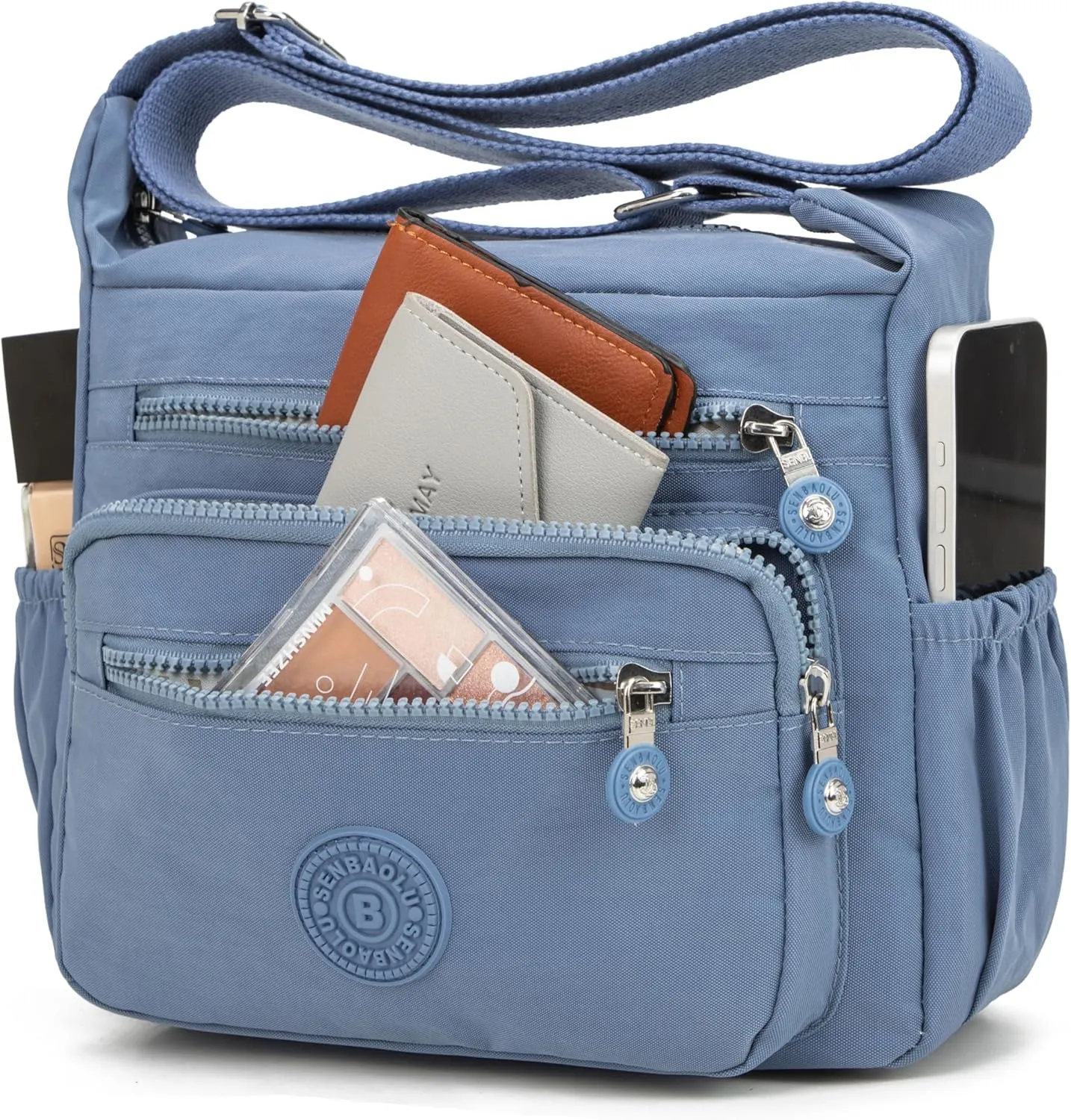 Crossbody Purses for Women Lightweight Shoulder Handbags Waterproof Nylon Travel Bag Ladies Pocketbooks