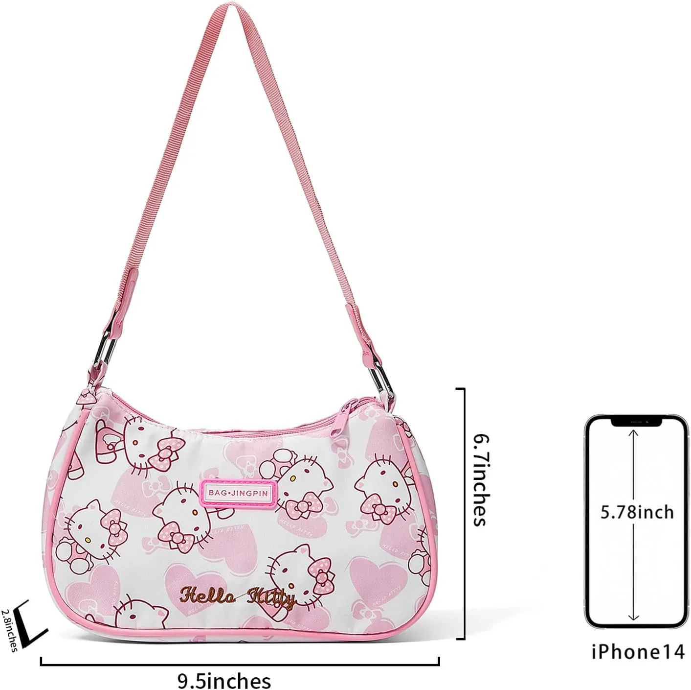 Cute Shoulder Bags for Women, Mini PU Hobo Crossbody Bag, Small Casual Shoulder Bag, Gift for Girls