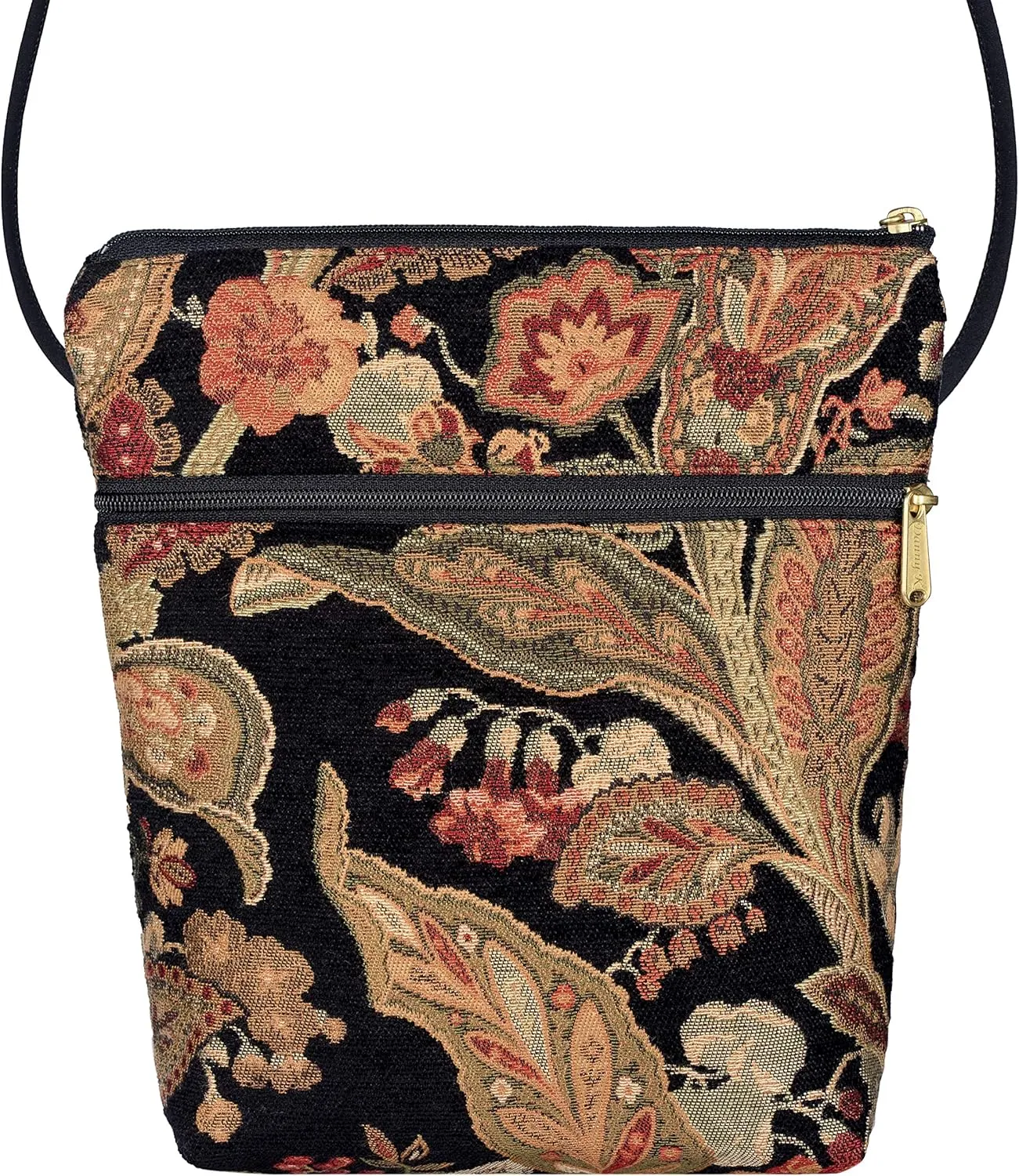 Danny K. Women's Tapestry Bella Purse Crossbody Handbag, Adjustable Cord, Handmade in USA