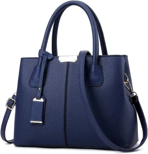 Dayfine Women's Portable Casual Litchi Grain Leather Handbags Luxury Lady Tote