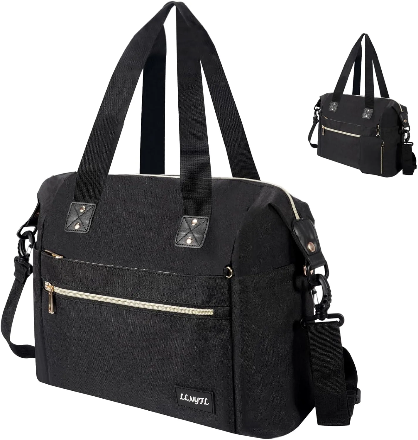 Diaper Bag Tote for Women - Multi-Functional Baby Bag with Pacifier Case, Hospital Delivery & Travel Mom Backpack