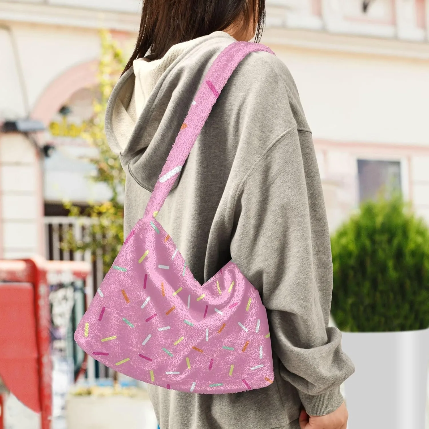 Dinosaur Shoulder Bag, Handbag with Zipper Closure, Hand Bag for Ladies