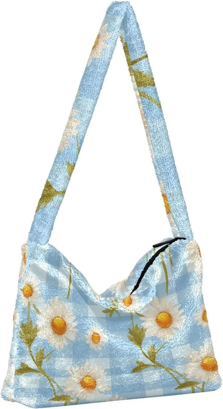 Dinosaurs Cute Plush Tote Bag, Purses for Women Shoulder Bag, Womens Outdoor Bag