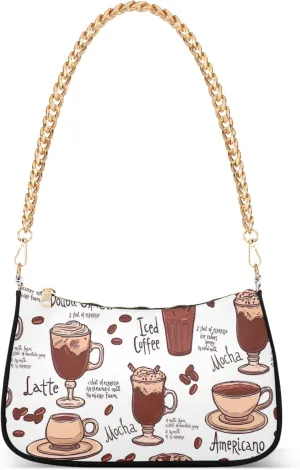 Duck Print Blue Trendy Purse Hobo Designer Clutch Womens Trendy Handbags Chain over the Shoulder Purse