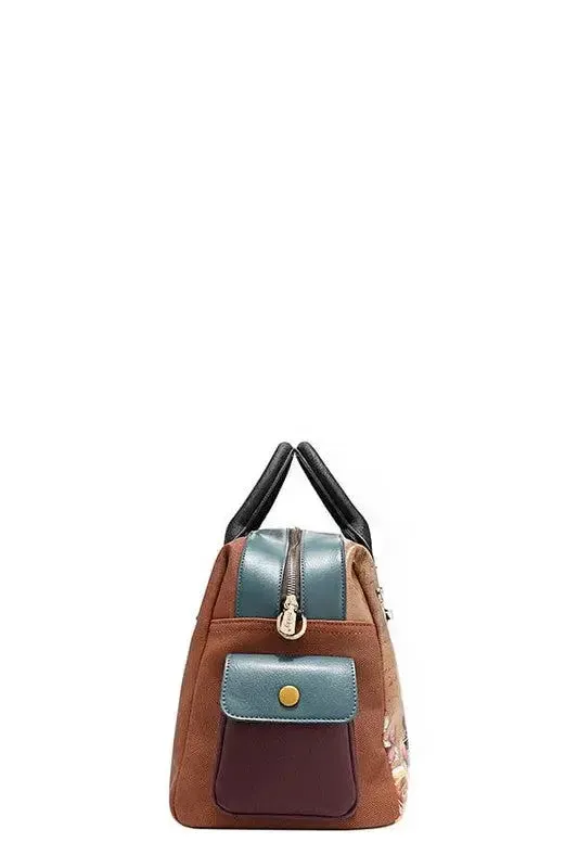 Eco-Leather Boston Bag - Sustainable Large Tote | Femstylo
