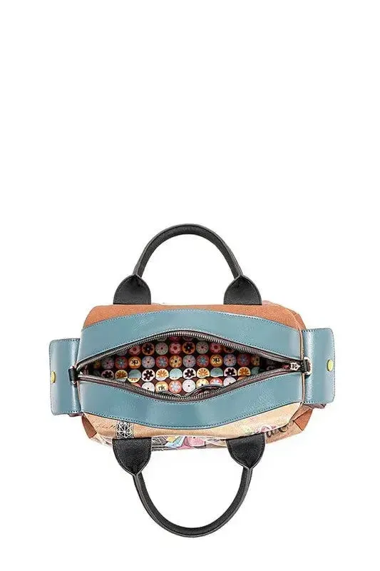 Eco-Leather Boston Bag - Sustainable Large Tote | Femstylo