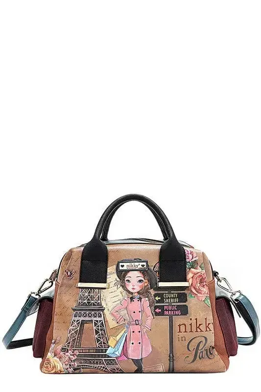 Eco-Leather Boston Bag - Sustainable Large Tote | Femstylo
