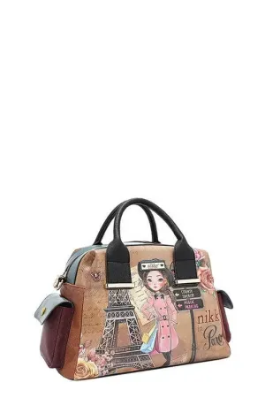 Eco-Leather Boston Bag - Sustainable Large Tote | Femstylo
