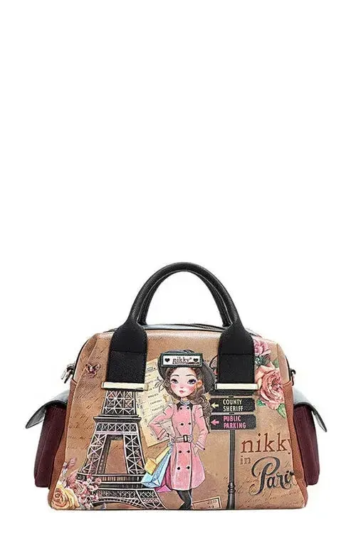 Eco-Leather Boston Bag - Sustainable Large Tote | Femstylo