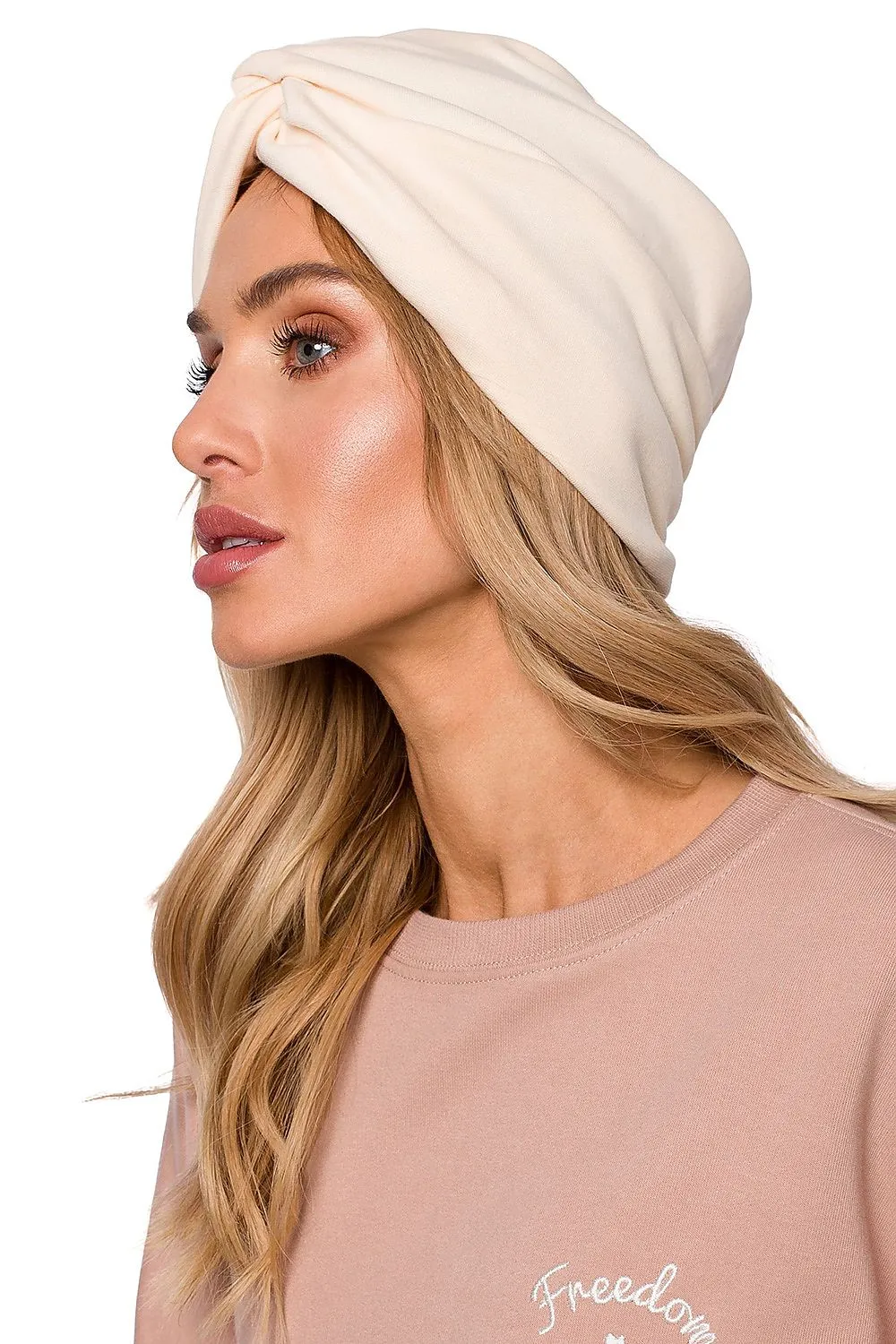 Elegant Knitted Turban Fitted Cap