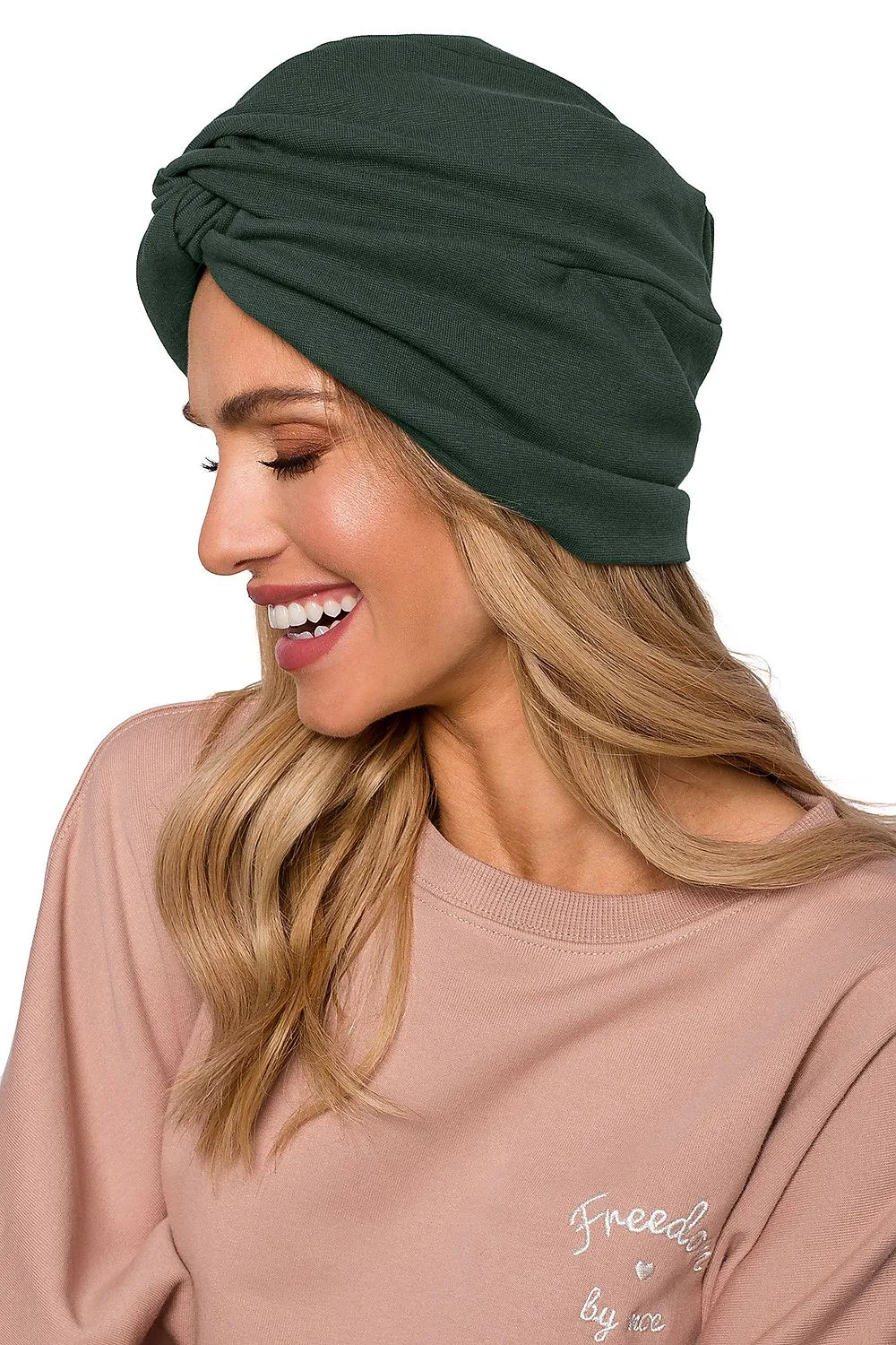 Elegant Knitted Turban Fitted Cap