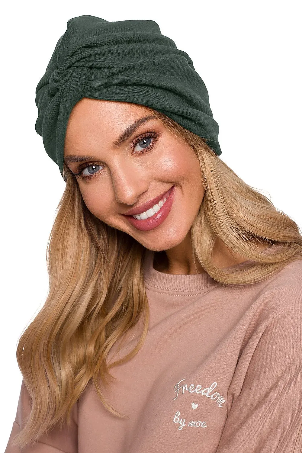 Elegant Knitted Turban Fitted Cap