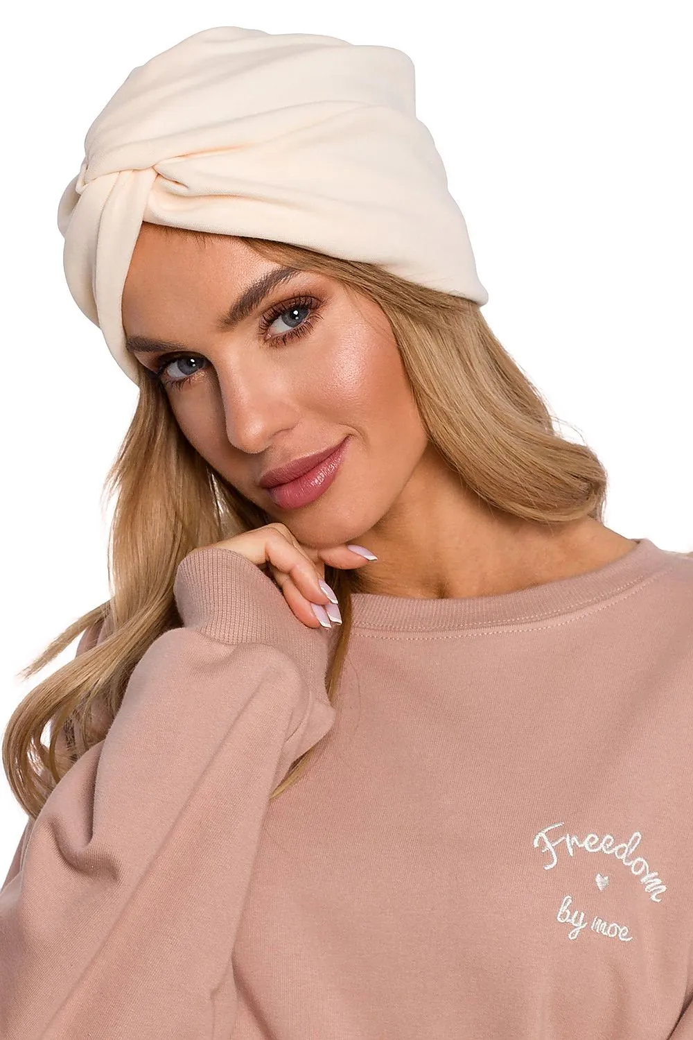 Elegant Knitted Turban Fitted Cap