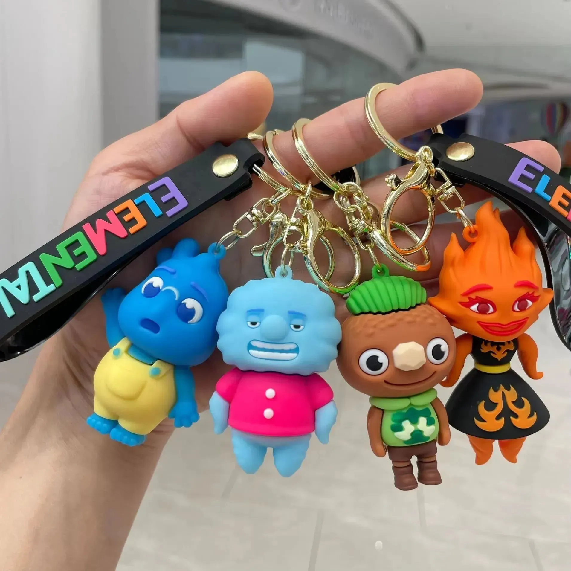 Elemental Characters 3D Keychain