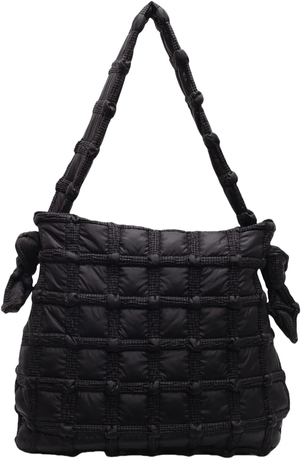 ENOPINK Puffer Quilted Shoulder Bag for Women Puffy Bubble Tote Bag Lightweight Crossbody Shoulder Handbags Puff Purse