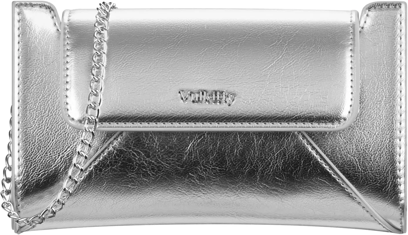 Envelope Clutch Purse for Women, Evening Handbag With Detachable Chain Strap for Dating Wedding Party Prom