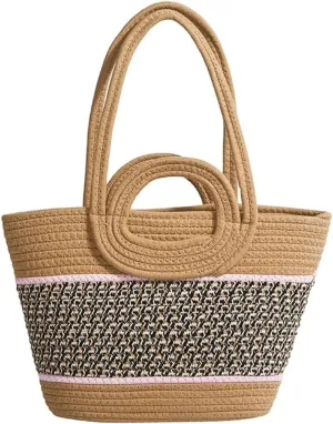 Epsion Summer Straw Tote Bags for Women Knitted Handbags Beach Woven Shoulder Bag Travel 2025