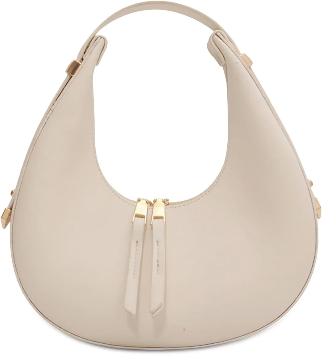 Ergocar 2022 New Women's Tote Handbags, Crescent Bags for Women Fashion Women Underarm Bag Top-Handle Bag, Beige