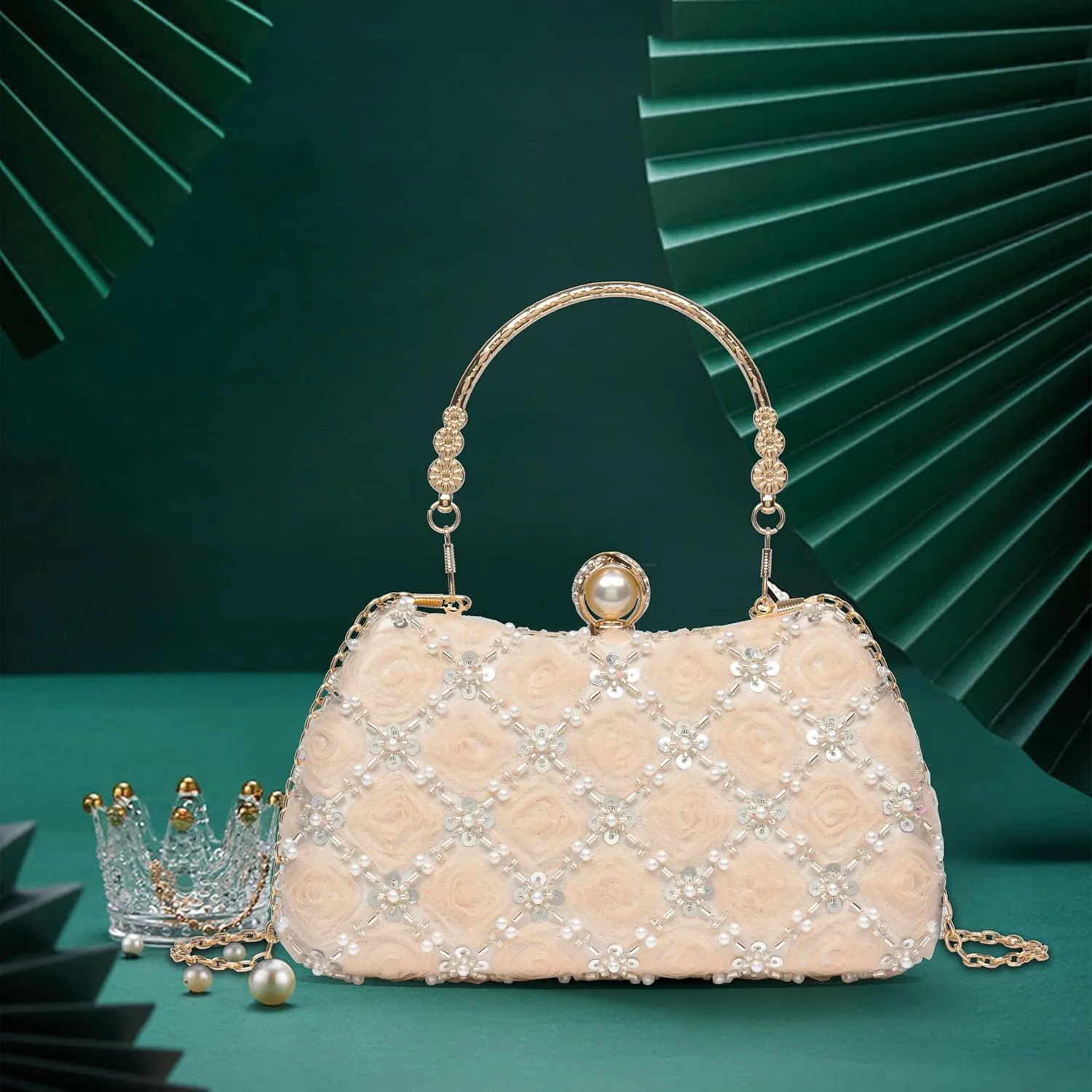Evening Bag Floral Clutch for Women Wedding Purse Bridal Handbags Clutch Elegant