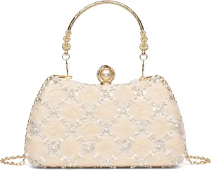 Evening Bag Floral Clutch for Women Wedding Purse Bridal Handbags Clutch Elegant