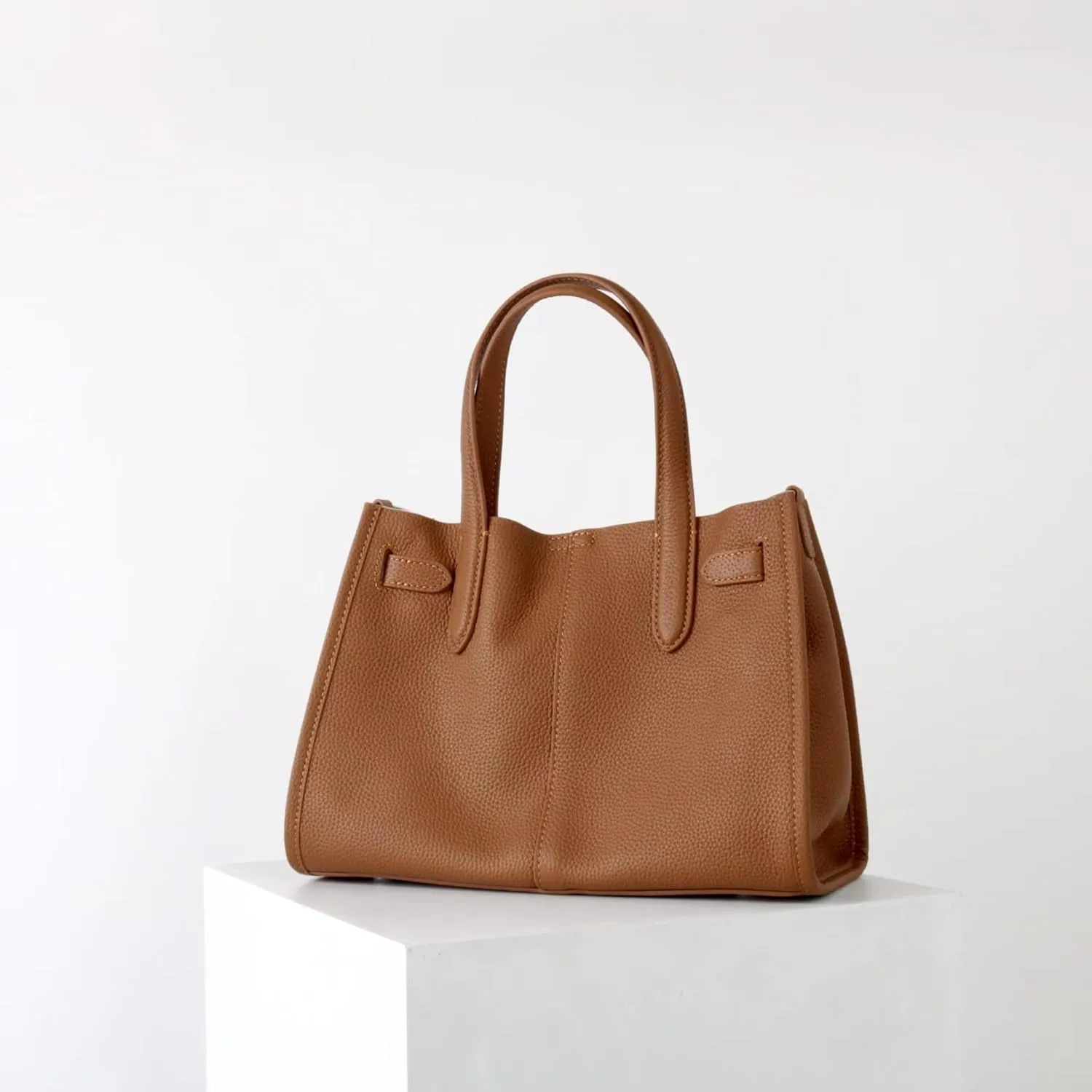 Fashion Crossbody Tote Bag bag with pouch for Women Satchel Handbags Top-handle Purses with Strap Genuine handbag with zipper