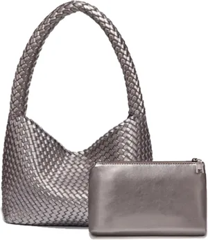 Fashion Designer Handbags and Purses, Women Shoulder Bag, Casual Hand Woven Shopping Tote Hobo, Ladies Underarm Bags