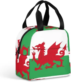 Flag of Wales Insulated Meal Tote Bag Portable Lunch Box Container Food Handbags for Men Women