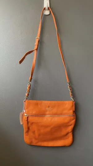 Flat Leather Crossbody Bag