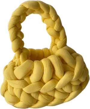 Floerns Women's Chunky Yarn Knit Shoulder Bag Crochet Handbags Hobo Tote Bag Clutch Purse