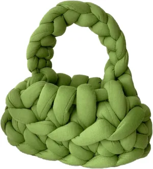 Floerns Women's Chunky Yarn Knit Shoulder Bag Crochet Handbags Hobo Tote Bag Clutch Purse