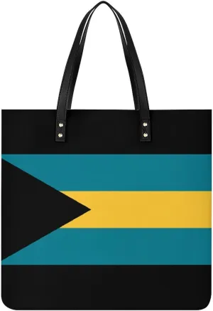 Floral Bird Tropical Paradise Hawaii Leather Handbag with Large Space, Fashionable Handbag