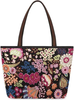 Floral Plant Bushes Tote Bag for Women Womens Handbags Tote Bag for Work Shopping Travel Beach