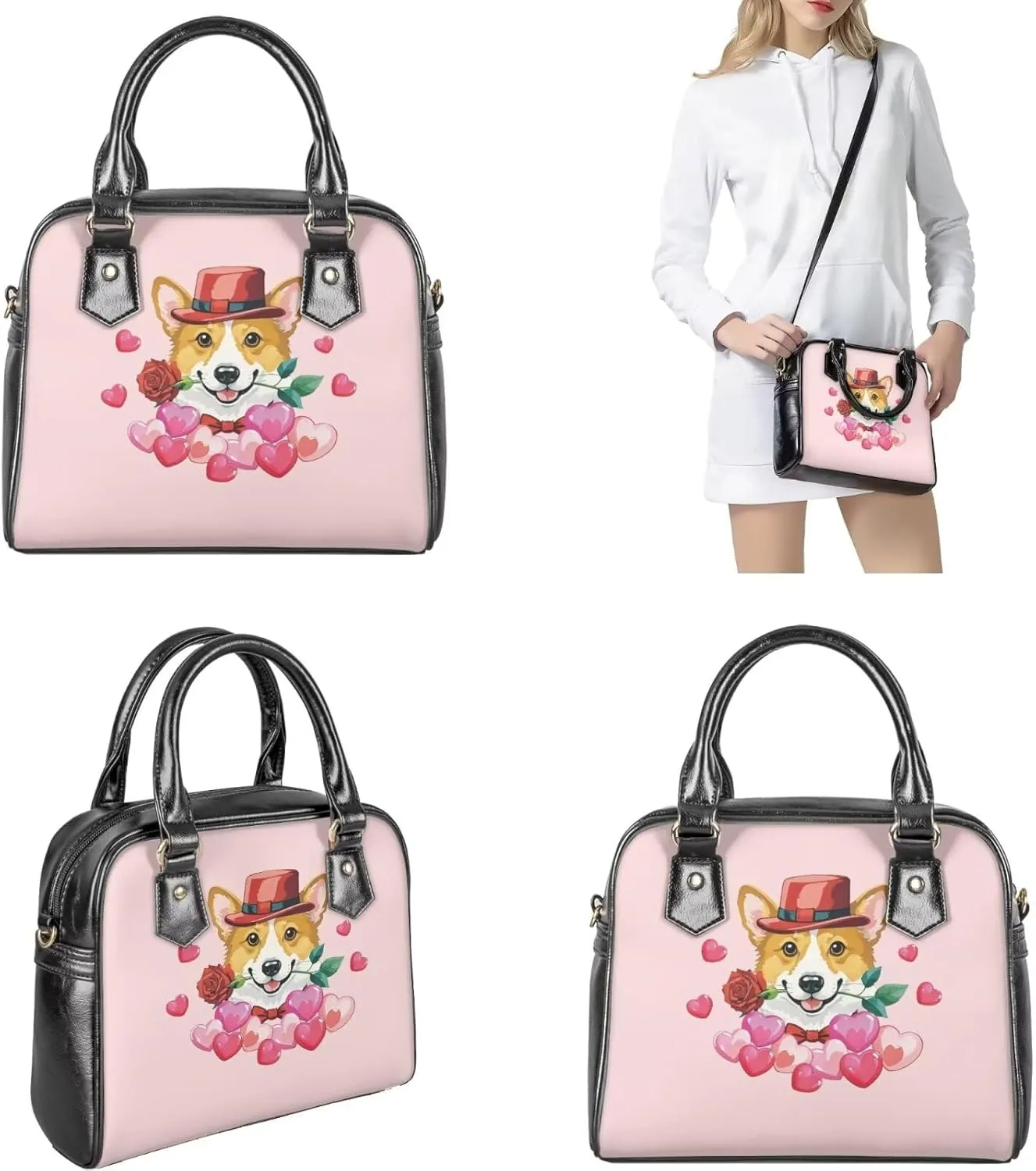 FOR U DESIGNS Trending Purses and Handbags for Women Leather Crossbody Shoulder Tote Bag for Work Gym Travel Satchel Bags