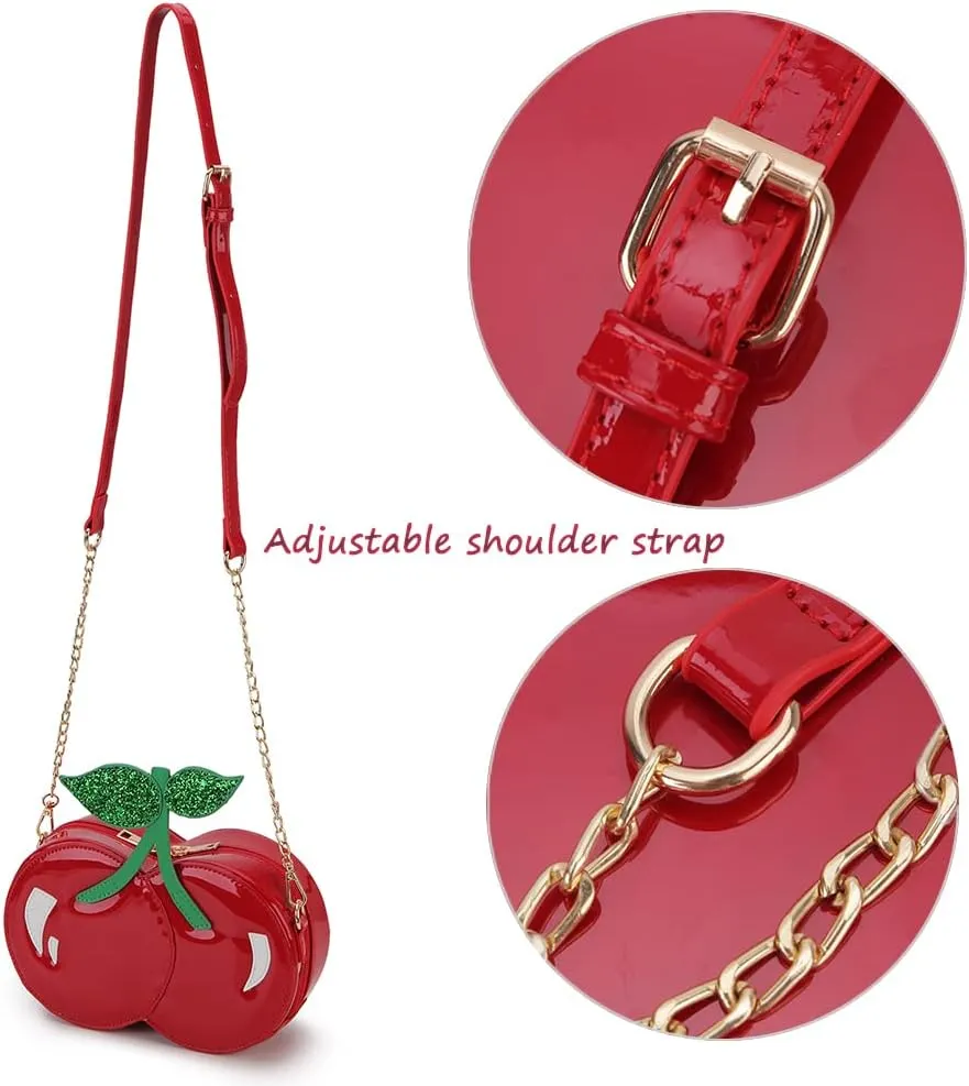 Fun Shape Purse for Women Novelty Handbags Unique Chain Crossbody Bag for Teens with Adjustable Shoulder Strap
