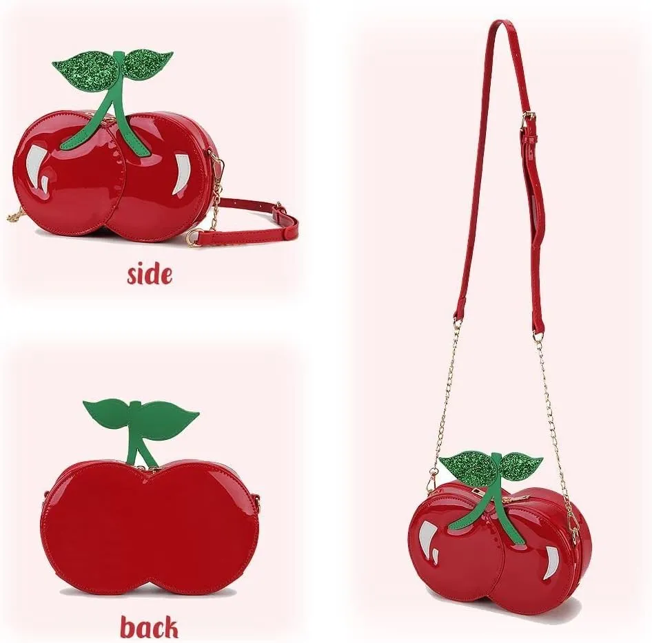 Fun Shape Purse for Women Novelty Handbags Unique Chain Crossbody Bag for Teens with Adjustable Shoulder Strap