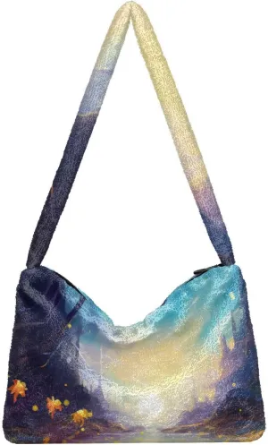 GAIGEO Fantasy World Flower Sea Shoulder Bag, Handbag Shoulder Bag, Crossbody Bookbag for Women