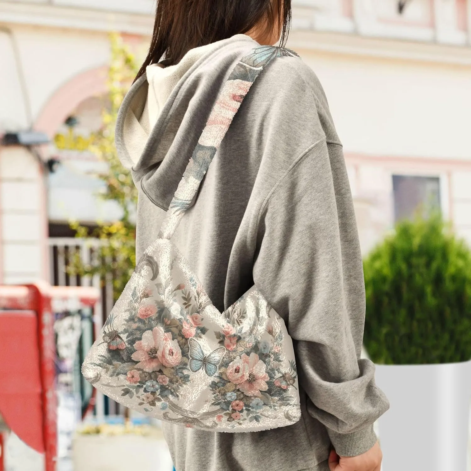 GAIGEO Hawaiian Pineapple Flowers Womens Shoulder Bag, Medium Size Handbags, Womens Outdoor Bag