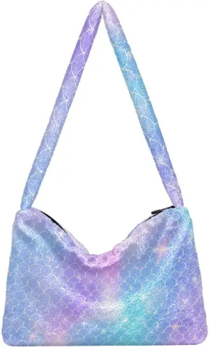 GAIGEO Kawaii Mermaid Rainbow Women's Shoulder Bag, Woman Handbags, Autumn Handbags
