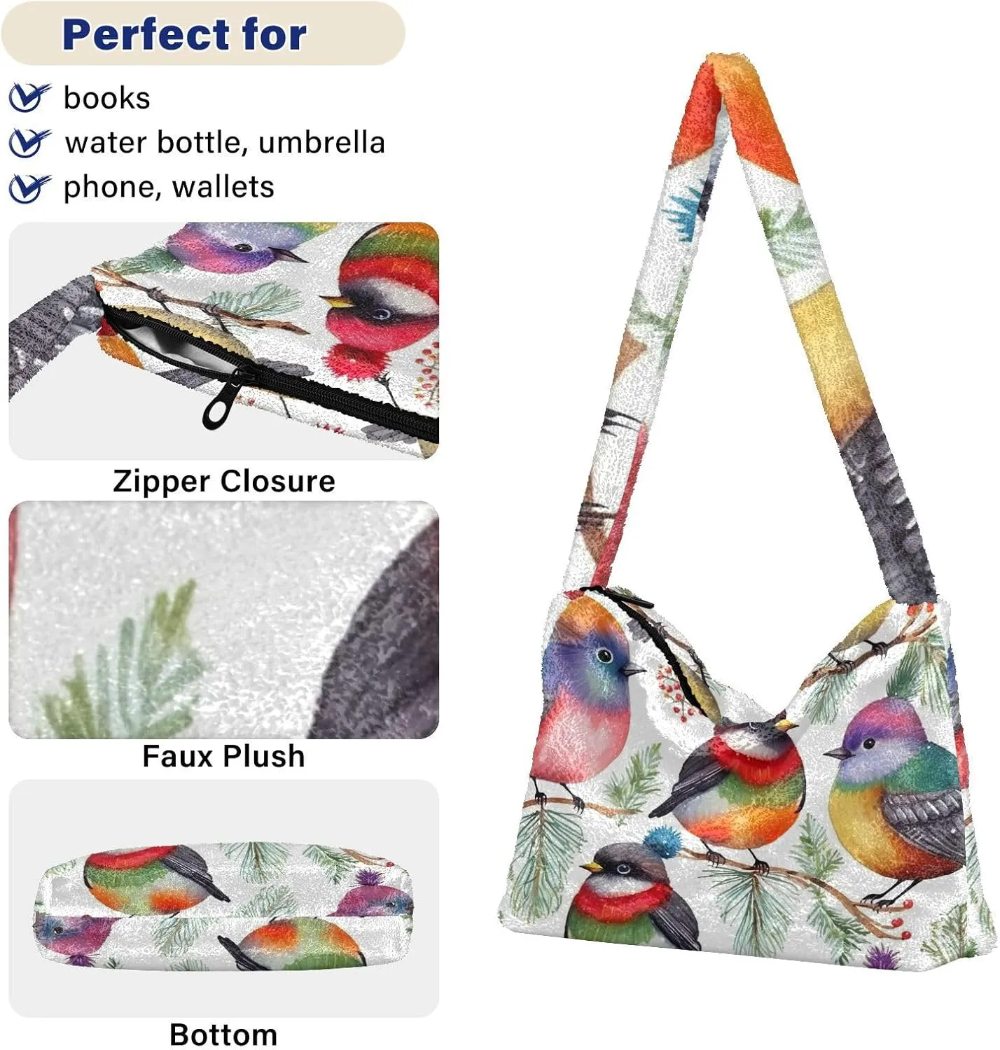 GAIGEO Orange Flower Shoulder Handbag, Handbags for Women Shoulder Bag, Autumn Handbags