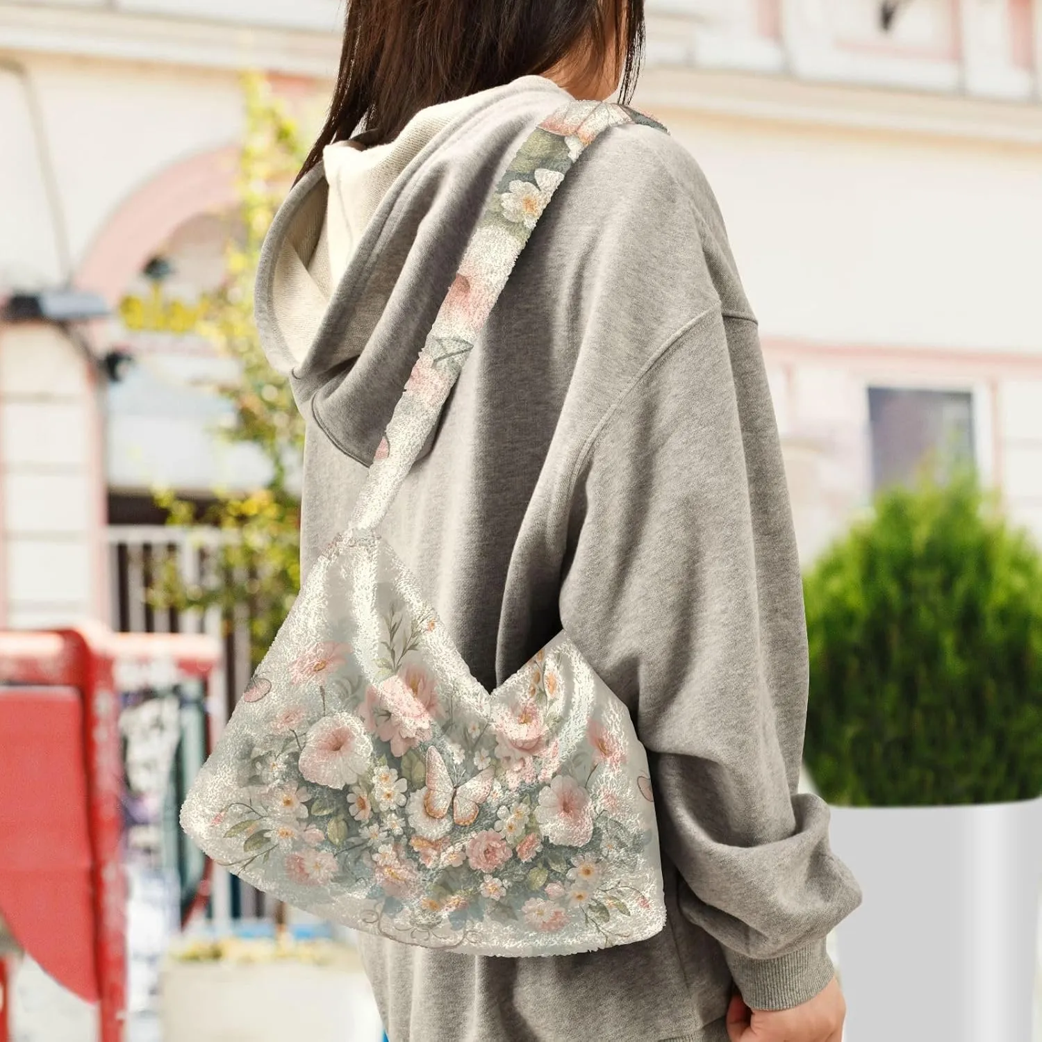 GAIGEO Retro Yellow Abstract Moon Cat Lady Shoulder Bag, Crossbody Bookbag for Women, Womens Outdoor Bag