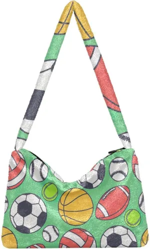 GAIGEO Skateboard Bright Ladies Shoulder Handbags, Shoulder Bag with Pocket, Autumn Handbags