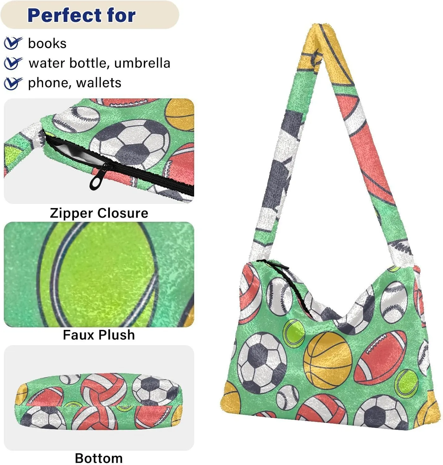 GAIGEO Skateboard Bright Ladies Shoulder Handbags, Shoulder Bag with Pocket, Autumn Handbags