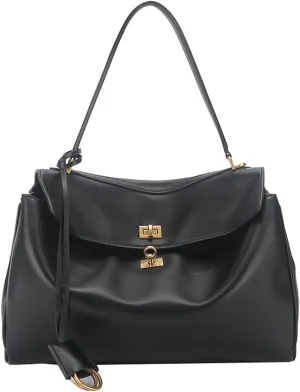 Genuine Leather Women's Shoulder Bag,Fashion Travel Bag, Retro Large Crossbody Travel Work Bag Purse
